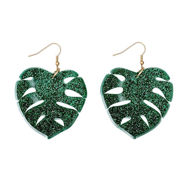 SALE - Tropical Leaves Earrings - Tatty Devine