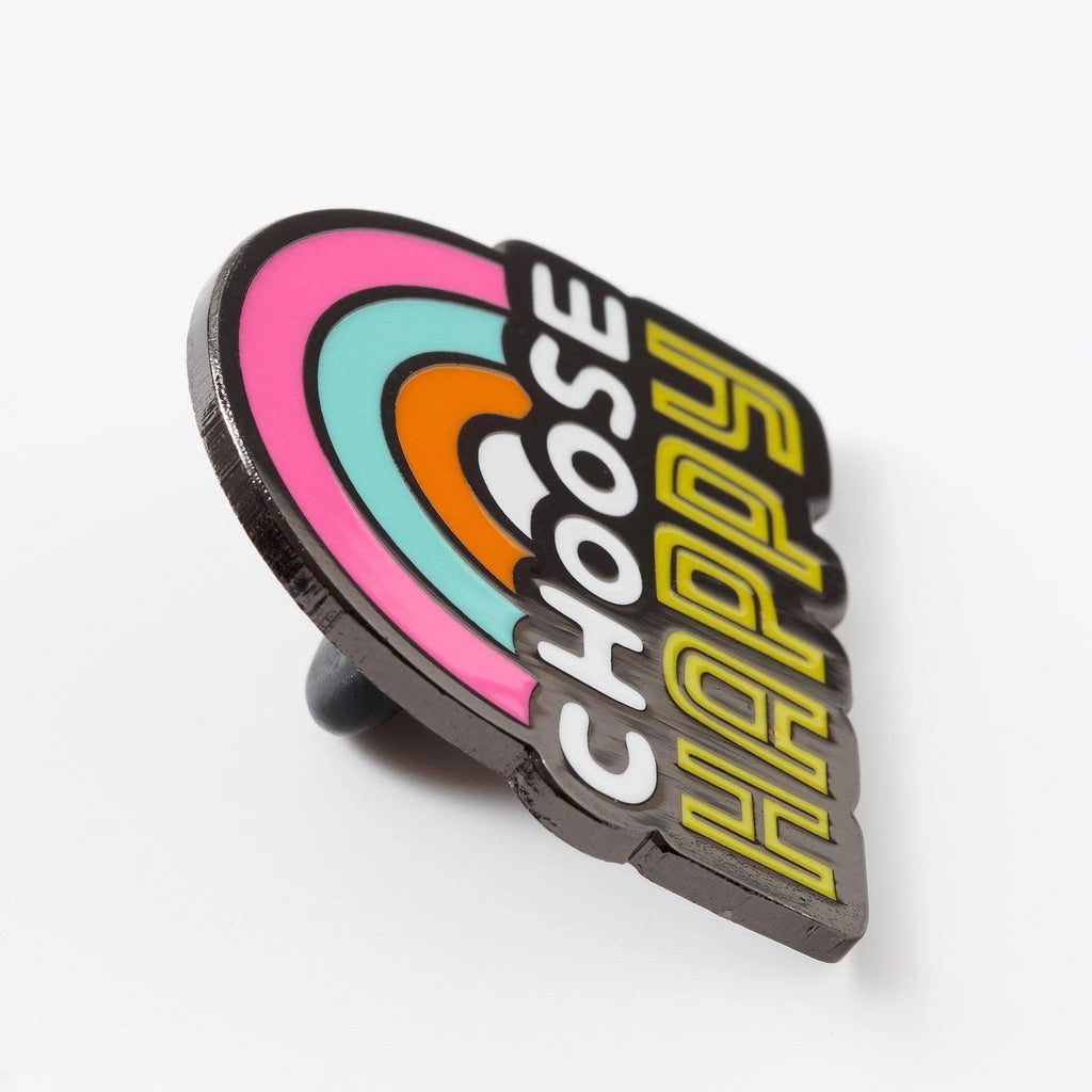 Choose Happy Enamel Pin