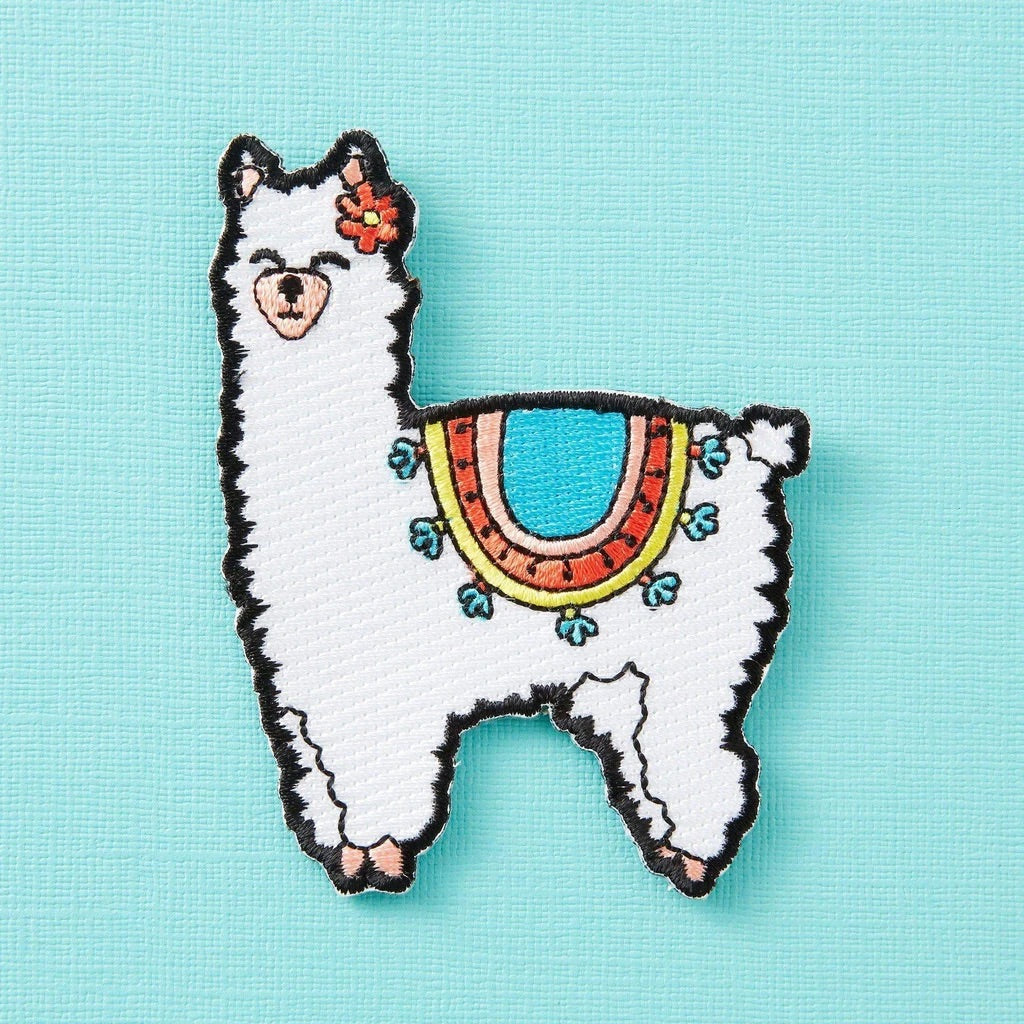 SALE - Fluffy Llama Iron On Patch