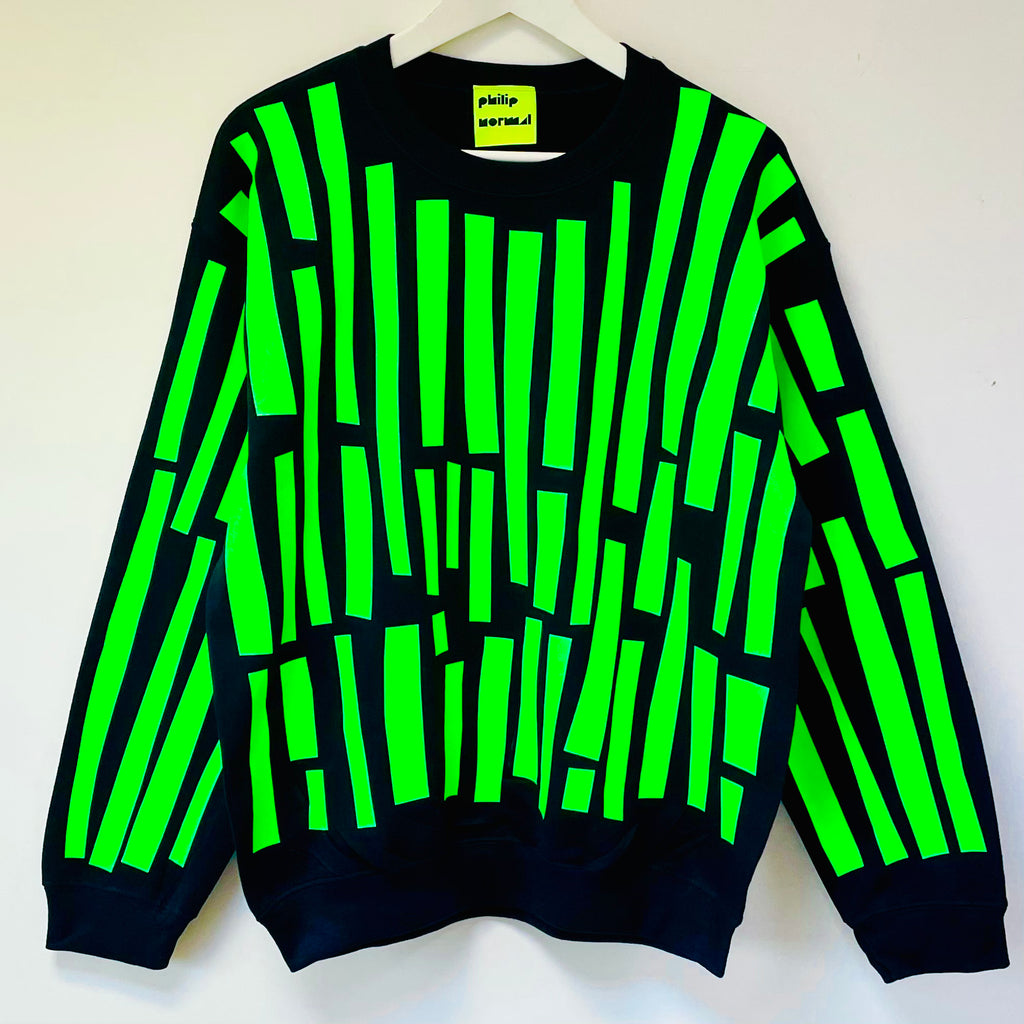 Neon Green Off-Cuts Sweatshirt