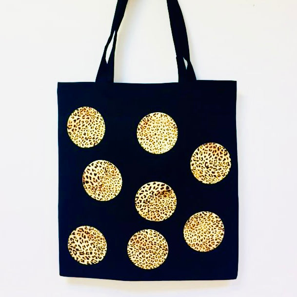 Leopard Circle Tote Bag