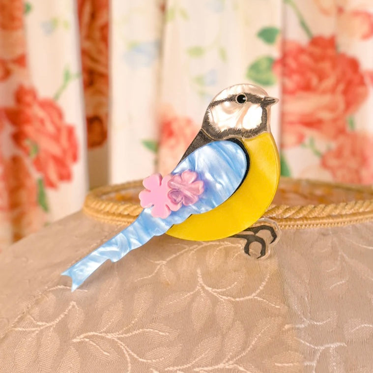 SALE - Blue Tit Brooch - Tatty Devine