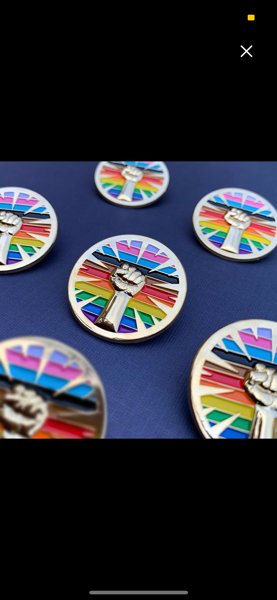 Pride Flag Resist Enamel Pin