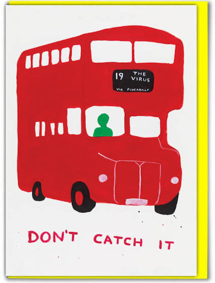 SALE - Virus Bus Greetings Card