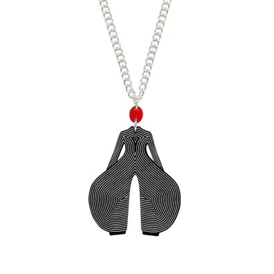 SALE - Bowie Stripe Suit Necklace - Tatty Devine