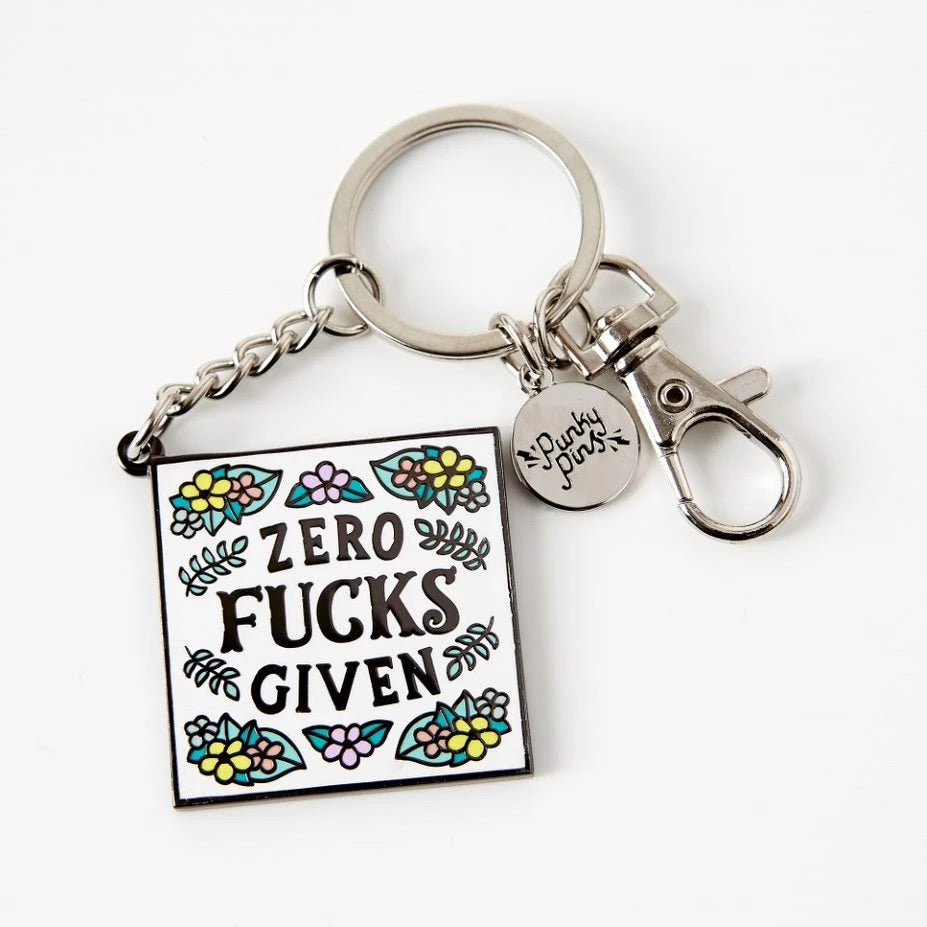 Zero Fucks Given Keyring