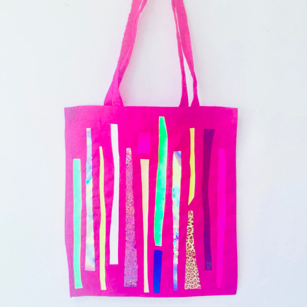 Off-cuts Tote Bag - Pink