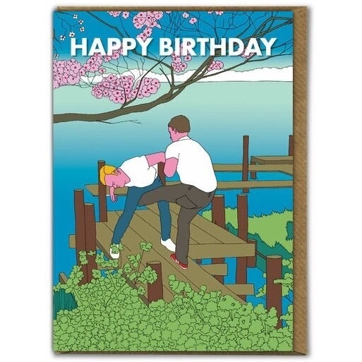 SALE - HAPPY BIRTHDAY ZEN KICK GREETINGS CARD