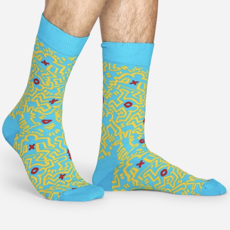 Keith Haring Happy Socks - Blue