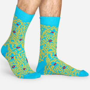 Keith Haring Happy Socks - Blue