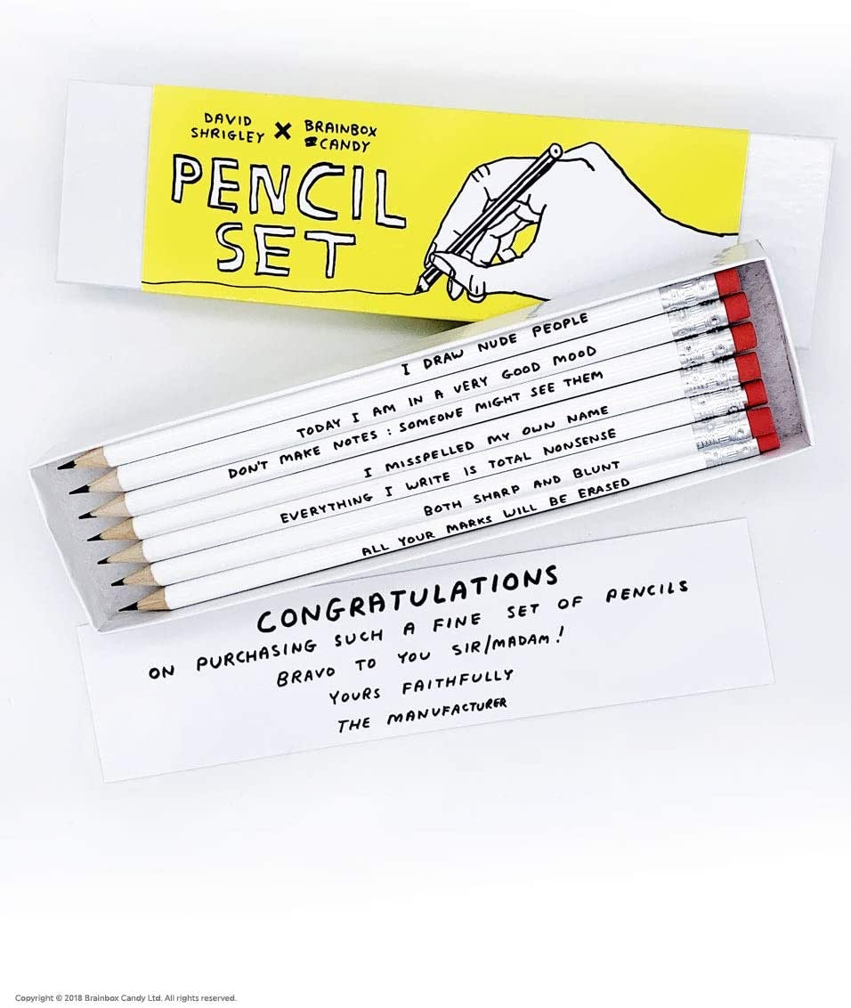 David Shrigley Pencils