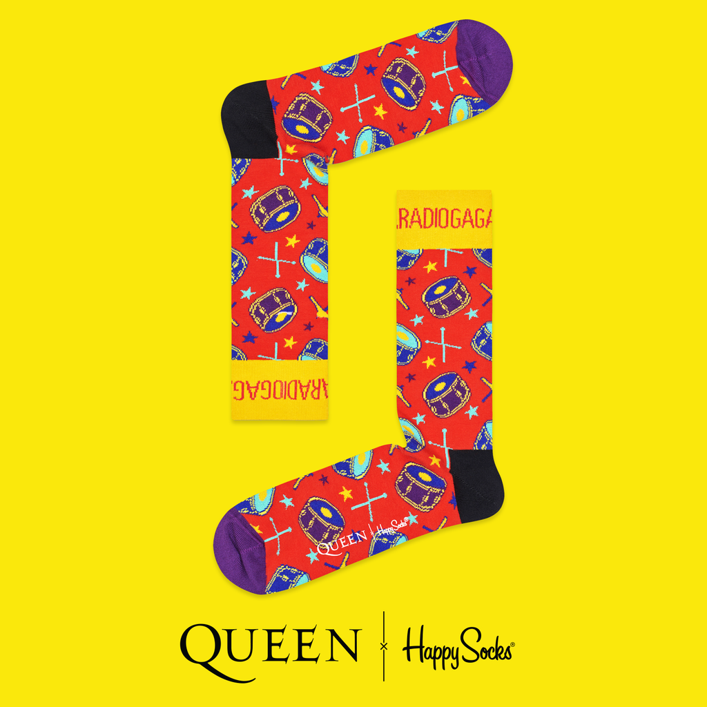 SALE - QUEEN X HAPPY SOCKS - Radio Gaga