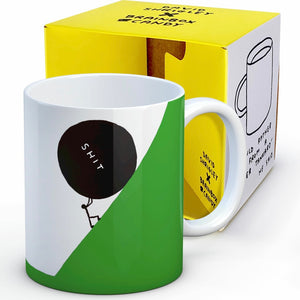 Shit Uphill Mug - David Shrigley