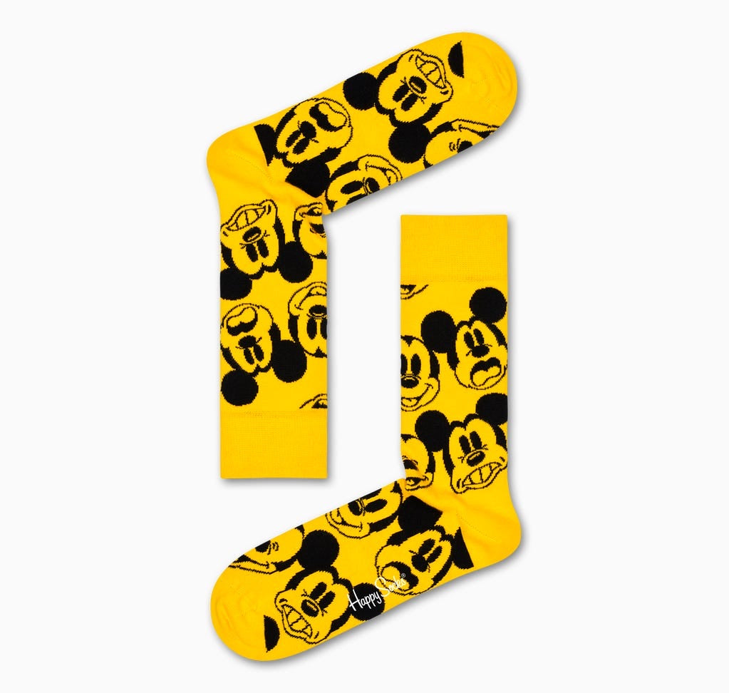 Face It Disney Happy Socks - Yellow