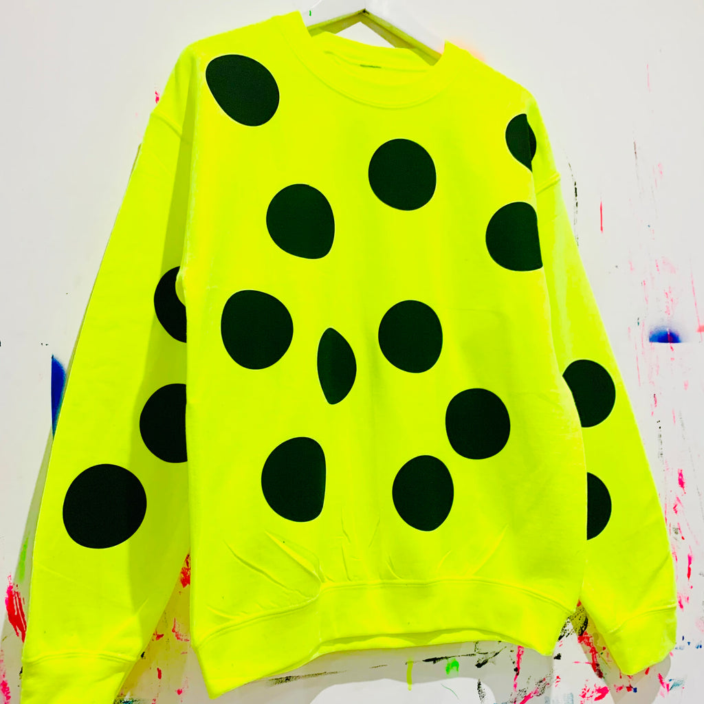 Neon Circle Print Sweatshirt