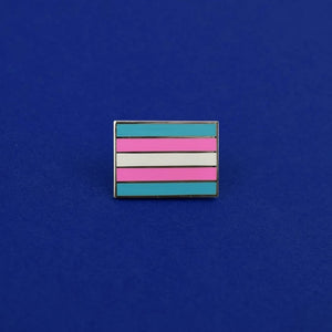 Trans Flag Enamel Pin